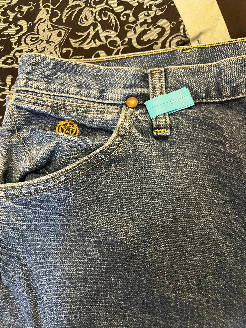Wrangler George Strait Men's Light Blue Straight Jeans